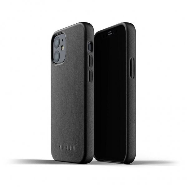 Mujjo iPhone 12 Mini Skal Full Leather Case Tan