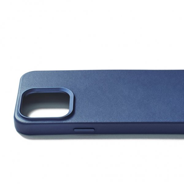 Mujjo iPhone 15 Pro Max Skal Full Leather Case MagSafe Monaco Blue