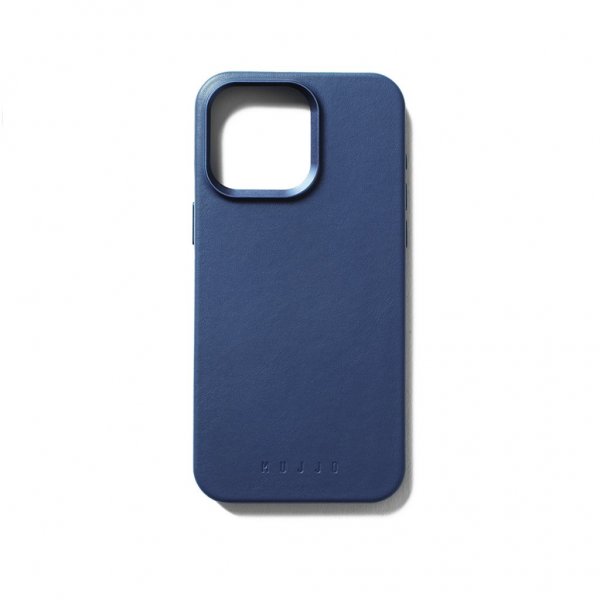 Mujjo iPhone 15 Pro Max Skal Full Leather Case MagSafe Monaco Blue