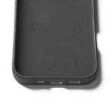 Mujjo iPhone 16 Pro Skal Full Leather Case Svart