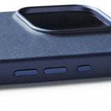 Mujjo iPhone 16 Pro Skal Full Leather Case Monaco Blue