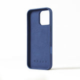 Mujjo iPhone 16 Pro Max Skal Full Leather Case Monaco Blue