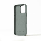 Mujjo iPhone 16 Pro Max Skal Full Leather Case Green Smoke