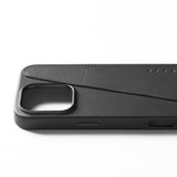 Mujjo iPhone 16 Pro Max Skal Full Leather Wallet Case Svart
