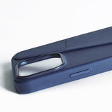 Mujjo iPhone 16 Pro Max Skal Full Leather Wallet Case Monaco Blue