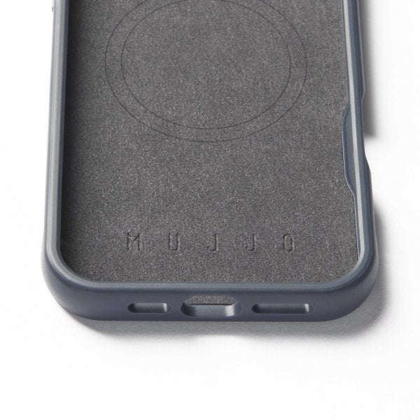 Mujjo iPhone 16 Pro Max Skal Shield Case Steel Blue