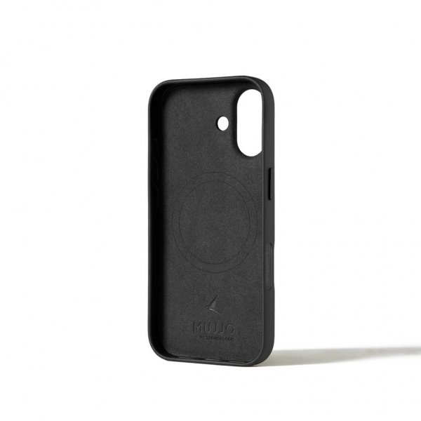 Mujjo iPhone 17 Skal Full Leather Case MagSafe Svart