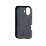 Mujjo iPhone 17 Skal Full Leather Case MagSafe Basalt
