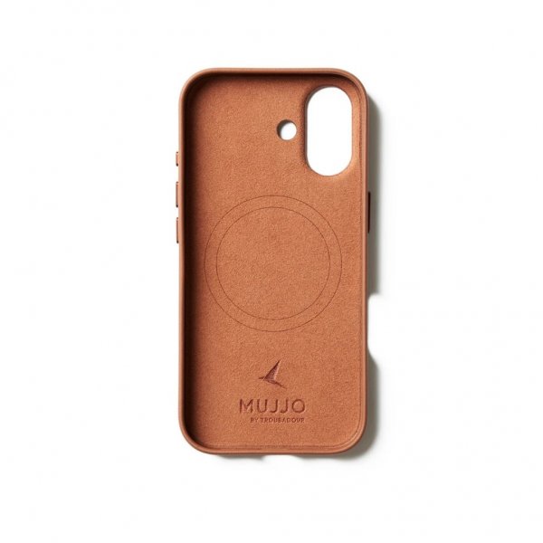 Mujjo iPhone 17 Skal Full Leather Case MagSafe Tan