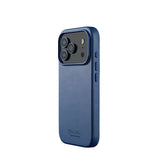 Mujjo iPhone 17 Pro Skal Full Leather Case MagSafe Monaco Blue