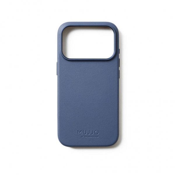 Mujjo iPhone 17 Pro Skal Full Leather Case MagSafe Monaco Blue