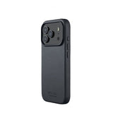 Mujjo iPhone 17 Pro Skal Full Leather Case MagSafe Basalt