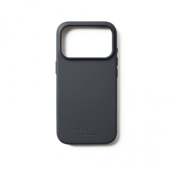 Mujjo iPhone 17 Pro Skal Full Leather Case MagSafe Basalt