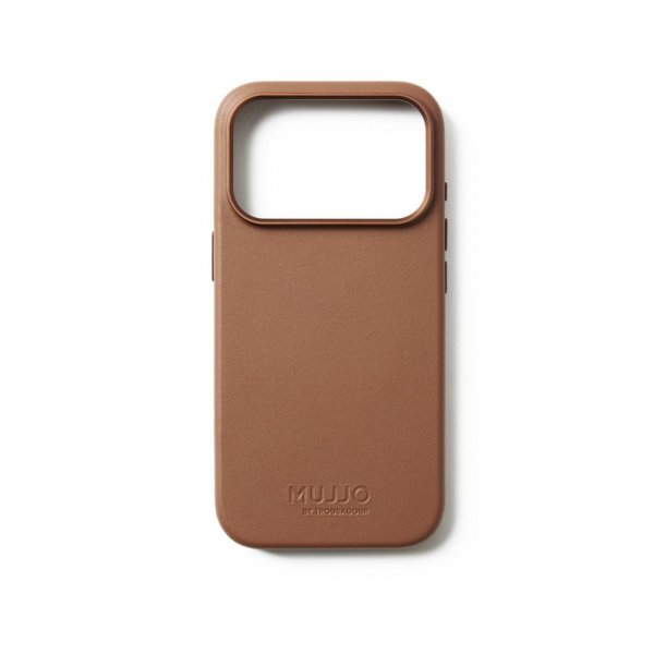 Mujjo iPhone 17 Pro Skal Full Leather Case MagSafe Tan