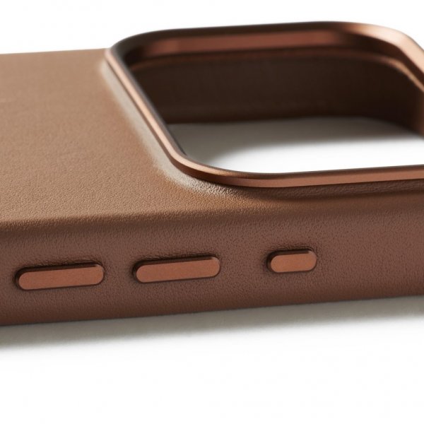 Mujjo iPhone 17 Pro Skal Full Leather Case MagSafe Tan