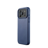 Mujjo iPhone 17 Pro Max Skal Full Leather Case MagSafe Monaco Blue