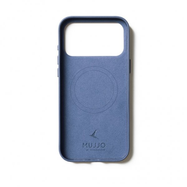 Mujjo iPhone 17 Pro Max Skal Full Leather Case MagSafe Monaco Blue
