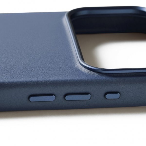 Mujjo iPhone 17 Pro Max Skal Full Leather Case MagSafe Monaco Blue