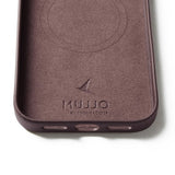 Mujjo iPhone 17 Pro Max Skal Full Leather Case MagSafe Bronze Red