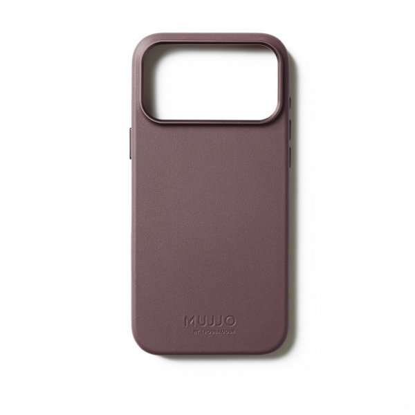 Mujjo iPhone 17 Pro Max Skal Full Leather Case MagSafe Bronze Red