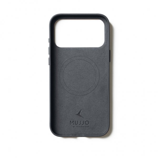 Mujjo iPhone 17 Pro Max Skal Full Leather Case MagSafe Basalt