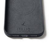 Mujjo iPhone 17 Pro Max Skal Full Leather Case MagSafe Basalt