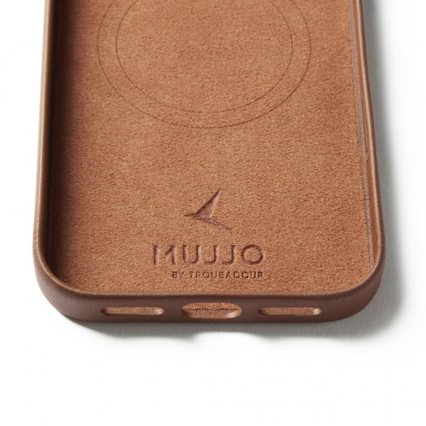 Mujjo iPhone 17 Pro Max Skal Full Leather Case MagSafe Tan