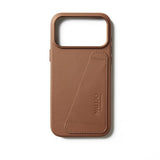 Mujjo iPhone 17 Pro Max Skal Full Leather Wallet Case MagSafe Tan