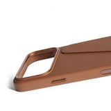Mujjo iPhone 17 Pro Max Skal Full Leather Wallet Case MagSafe Tan