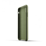 Mujjo iPhone Xr Skal Full Leather Wallet Case Olive