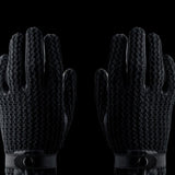 Mujjo Leather Crochet Touchscreen Gloves Size 9