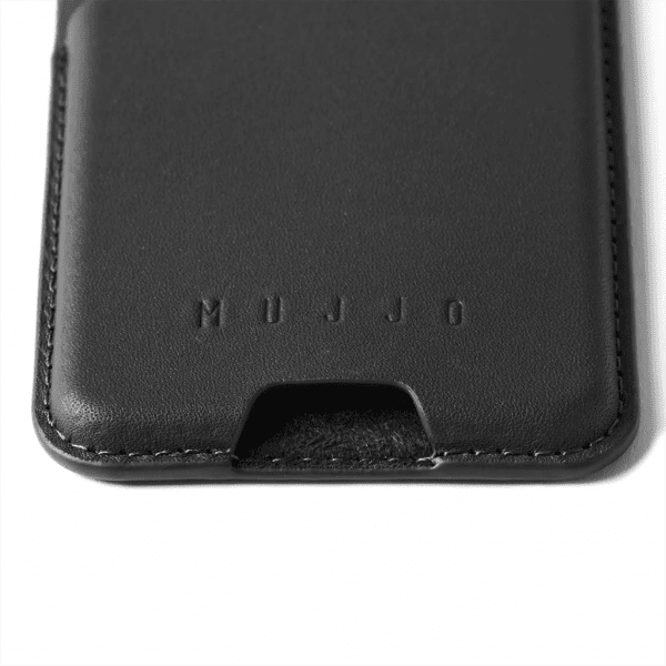 Mujjo Korthållare Full Leather Magnetic Wallet Svart