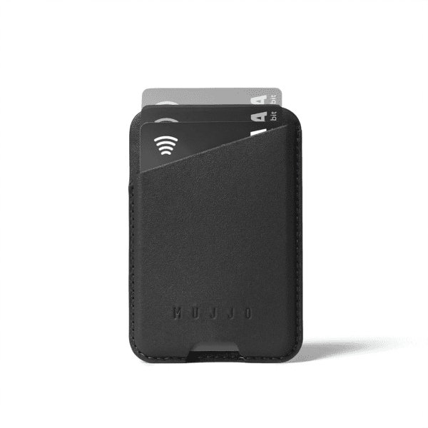 Mujjo Korthållare Full Leather Magnetic Wallet Svart