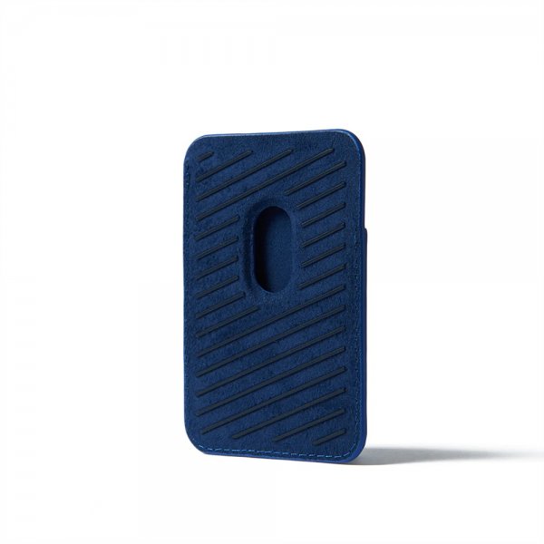 Mujjo Korthållare Full Leather Magnetic Wallet Monaco Blue