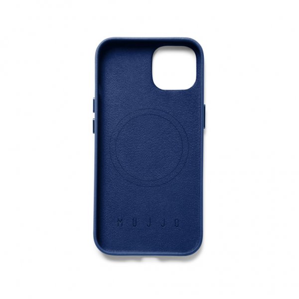 Mujjo iPhone 14 Skal Full Leather Case MagSafe Svart