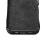 Mujjo iPhone 14 Skal Full Leather Case MagSafe Svart