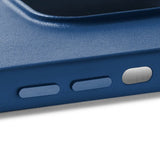 Mujjo iPhone 14 Plus Skal Full Leather Case MagSafe Monaco Blue