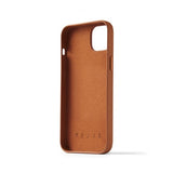 Mujjo iPhone 14 Plus Skal Full Leather Wallet Case Tan