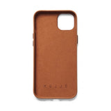 Mujjo iPhone 14 Plus Skal Full Leather Wallet Case Tan