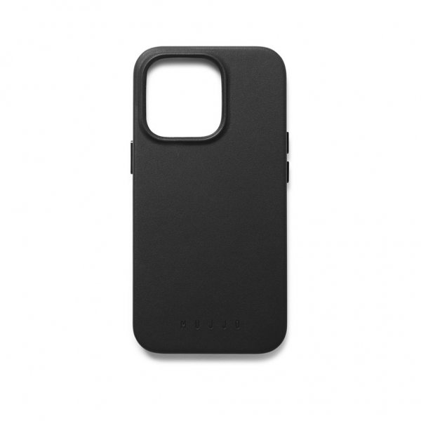 Mujjo iPhone 14 Pro Skal Full Leather Case MagSafe Svart