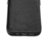 Mujjo iPhone 14 Skal Full Leather Wallet Case Monaco Blue