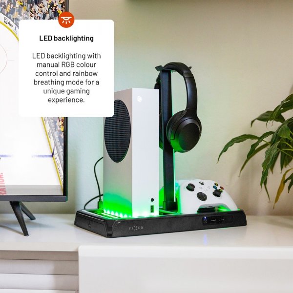 Fixed Multifunktionell Dockningsstation till Xbox Series X/Series S Svart