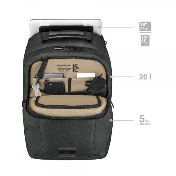 Wenger MX ECO Professional 16" Datorryggsäck Svart