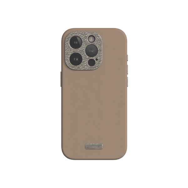 Moshi iPhone 15 Pro Skal Napa MagSafe Woodsmoke Brown