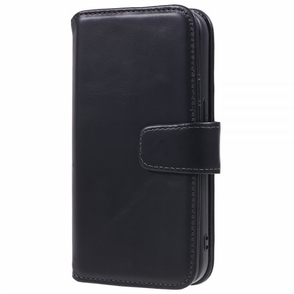 Nordic Covers iPhone 12 Mini Fodral Essential Leather Raven Black