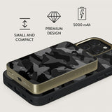 Burga Powerbank MagSafe 5000 mAh Night Black Camo Gold
