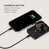 Burga Powerbank MagSafe 5000 mAh Night Black Camo Metallgrå