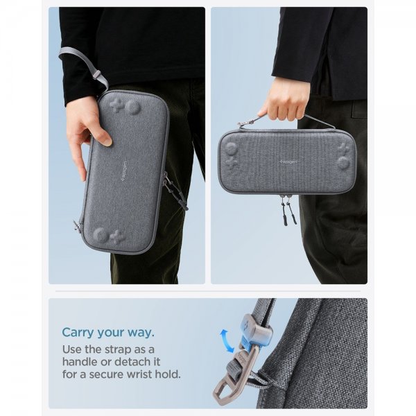 Spigen Nintendo Switch 2 Fodral Klasden Pouch 2 Charcoal Gray