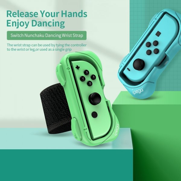 Ipega Nintendo Switch Joy-Con Hållare med Armband 2-pack