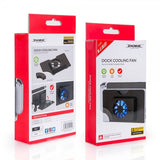 Dobe Nintendo Switch OLED Kylningsfläkt Blå Belysning Svart